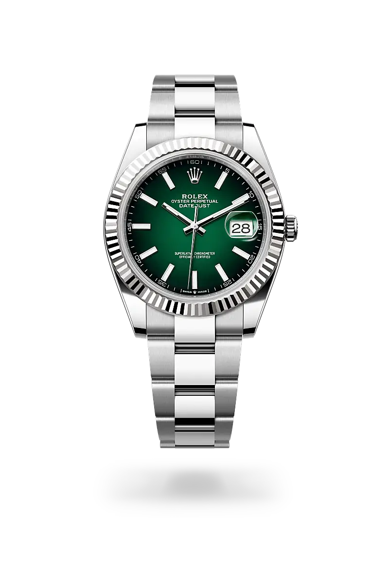 rolex datejust in white rolesor, m126334-0033 - watch palace