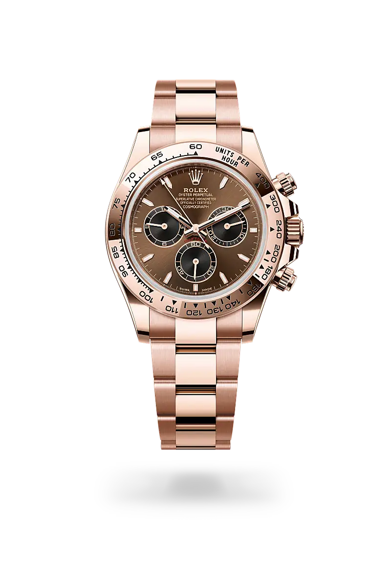rolex cosmograph daytona in 18 ct everose gold, m126505-0005 - watch palace