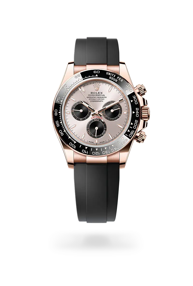 rolex cosmograph daytona in 18 ct everose gold, m126515ln-0006 - watch palace