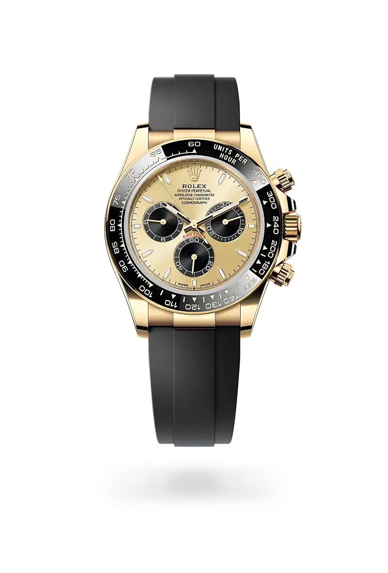 rolex cosmograph daytona in 18 ct yellow gold, M126518LN-0012- watch palace