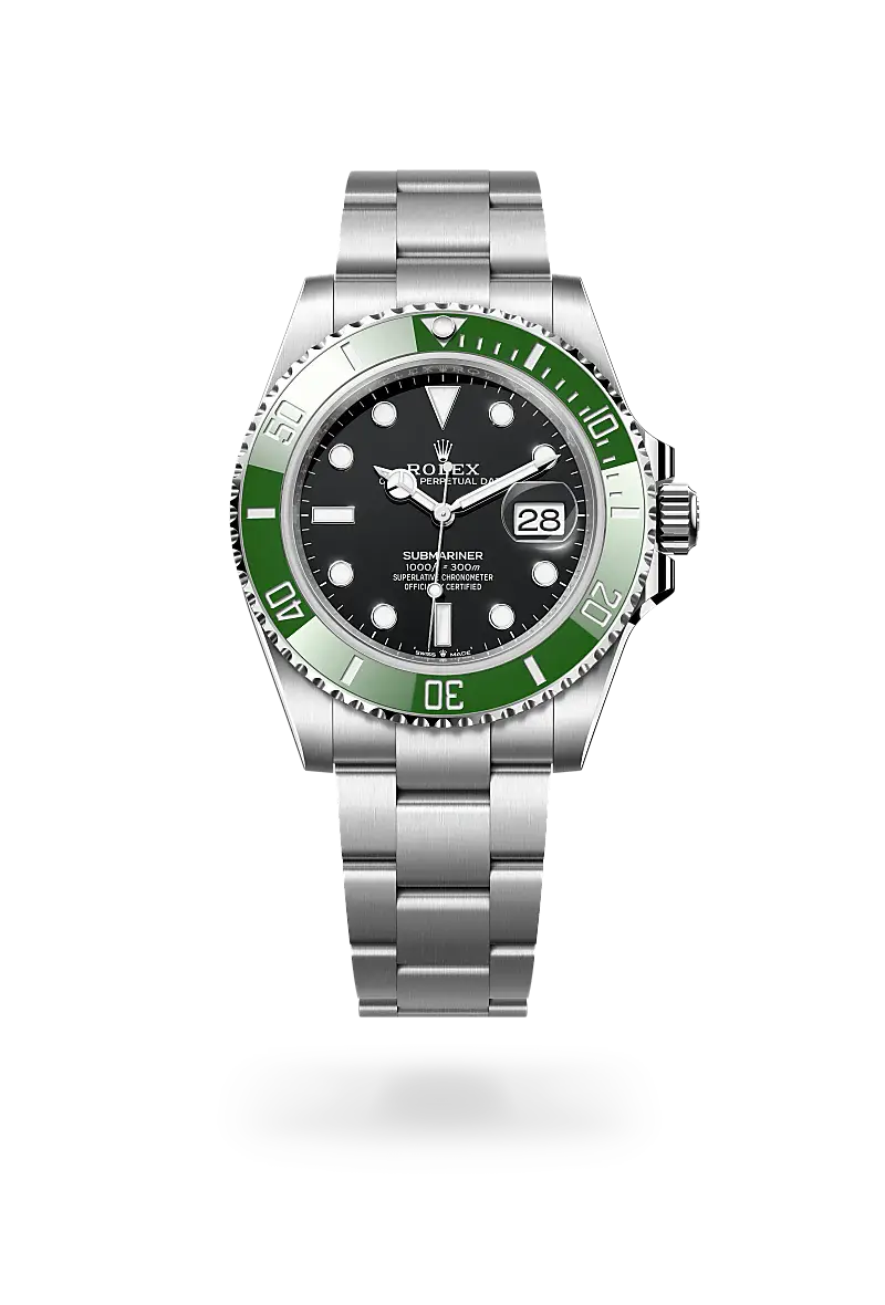 rolex submariner in oystersteel, m126610lv-0002 - watch palace