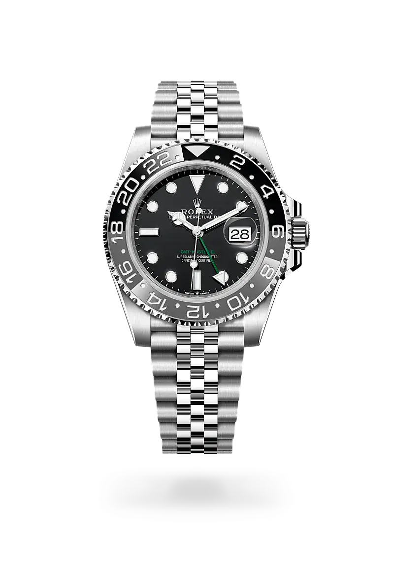 rolex gmt-master ii in oystersteel, m126710grnr-0003 - watch palace