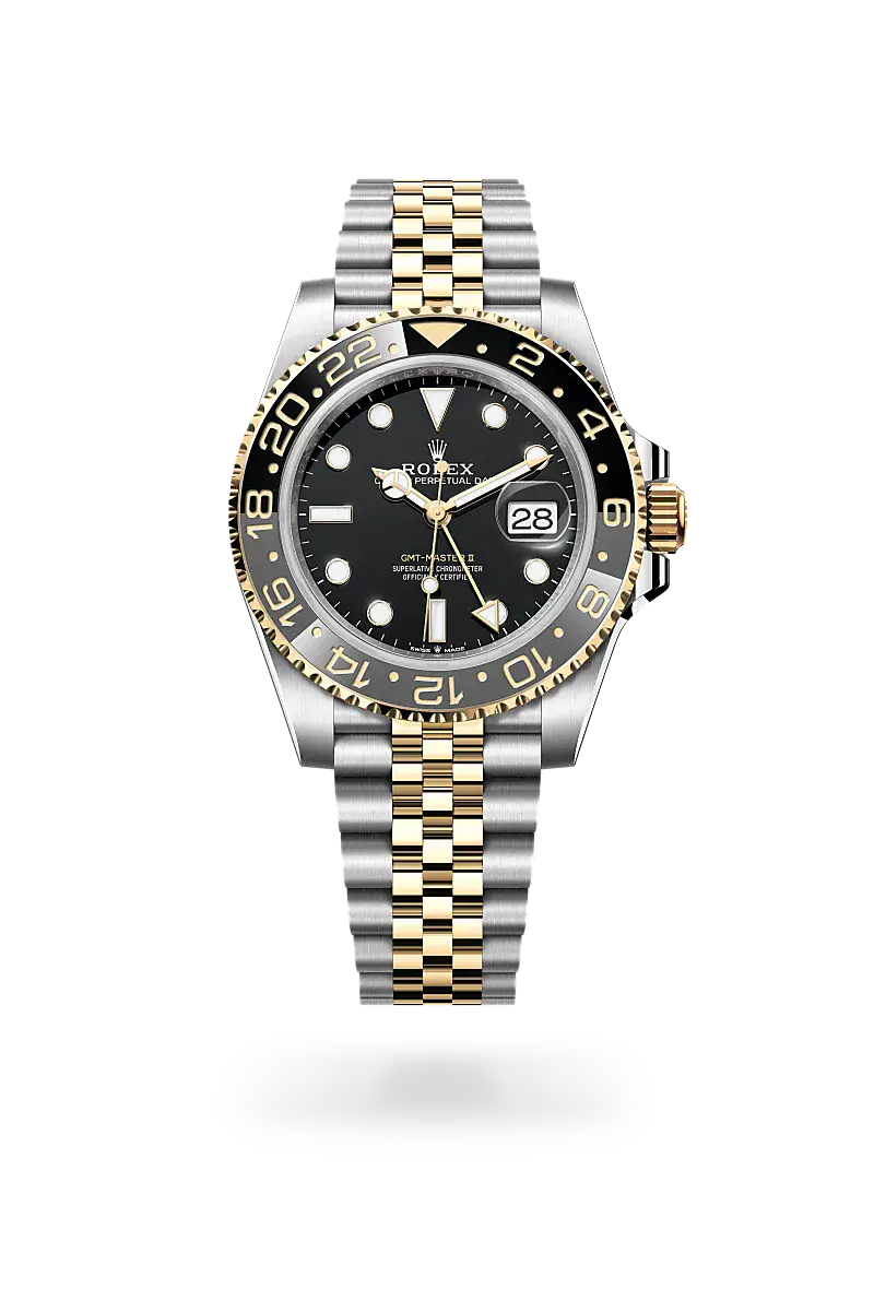 rolex gmt-master ii in yellow rolesor, m126713grnr-0001 - watch palace