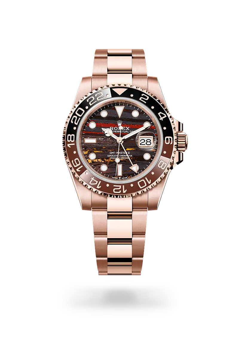 rolex gmt-master ii in 18 ct everose gold, m126715chnr-0002 - watch palace