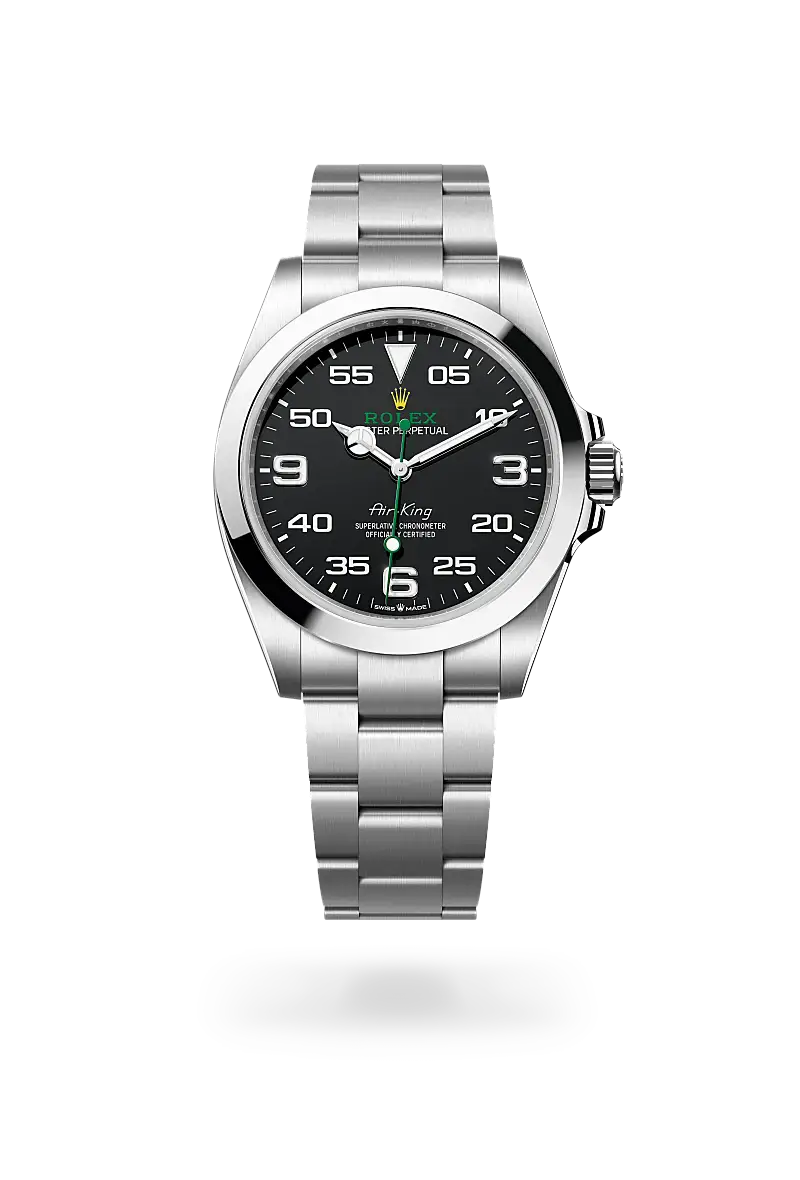 rolex air-king in oystersteel, m126900-0001 - watch palace