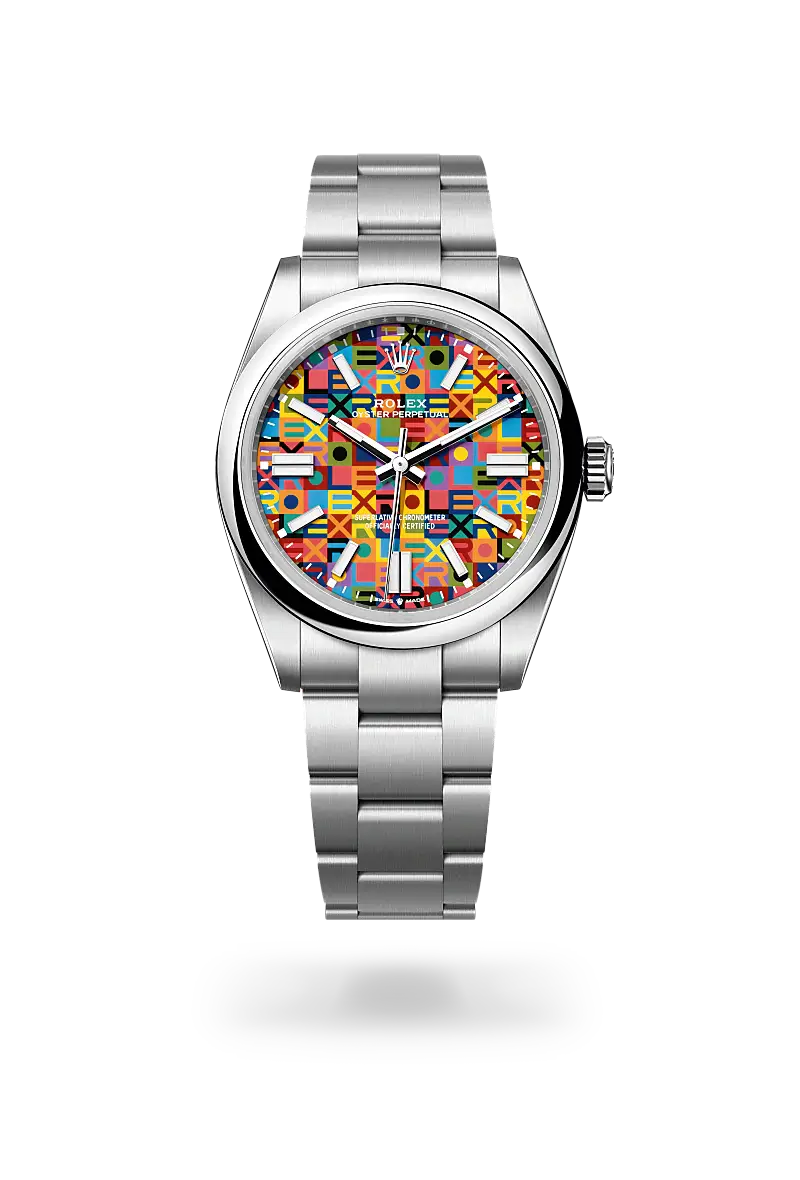 rolex oyster perpetual in oystersteel, M134300-0010- watch palace