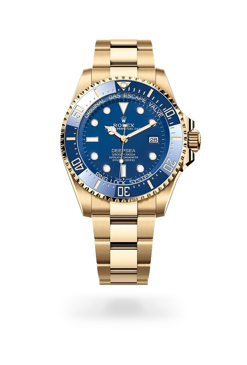 rolex deepsea in 18 ct yellow gold, m136668lb-0001 - watch palace