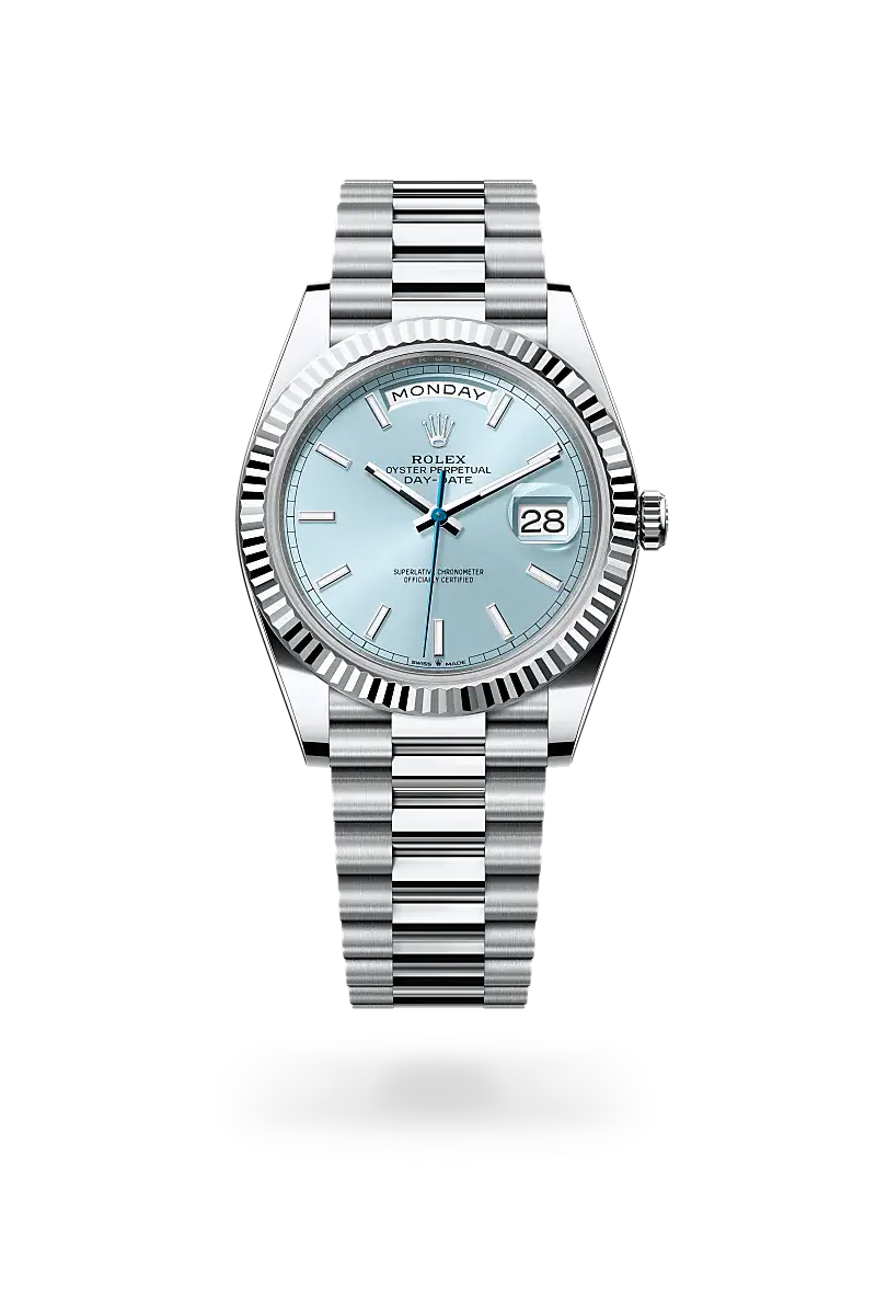 rolex day-date in platinum, m228236-0018 - watch palace