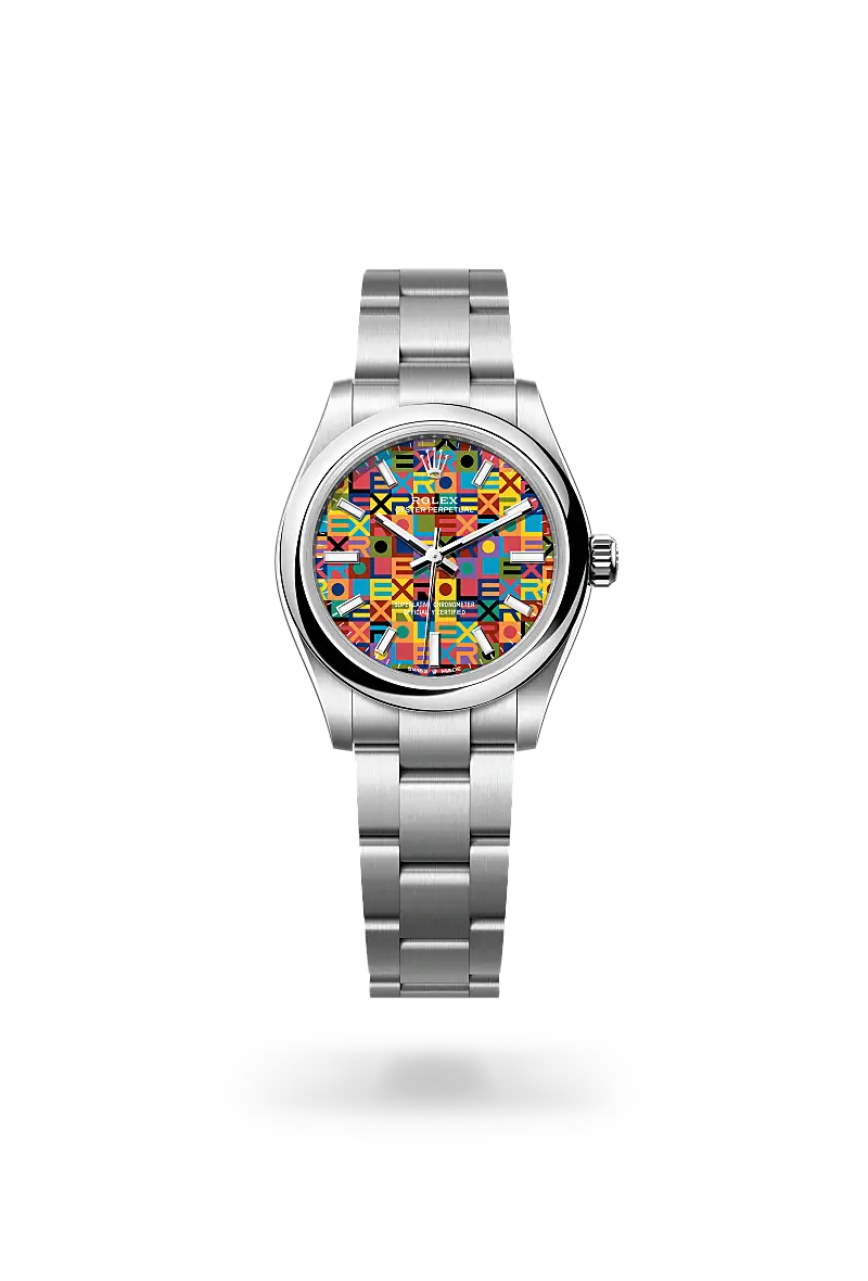 rolex oyster perpetual in oystersteel, M277200-0019- watch palace