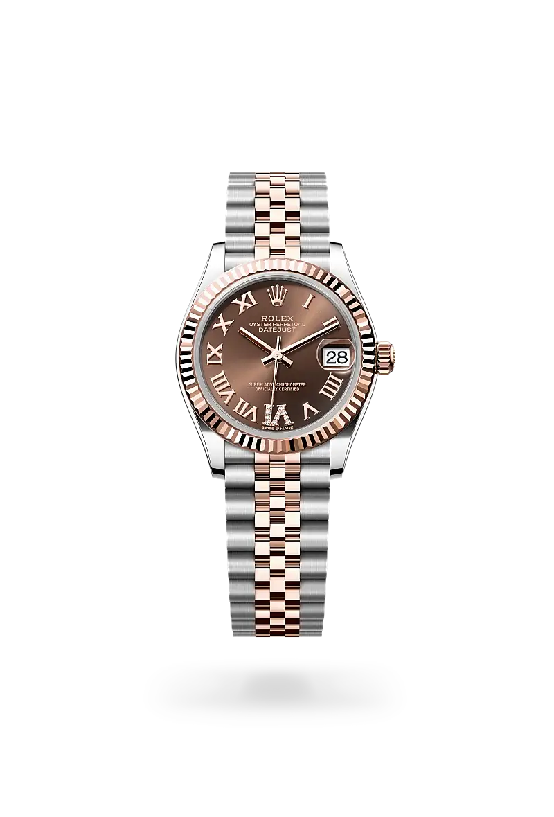 rolex datejust in everose rolesor, M278271-0004- watch palace