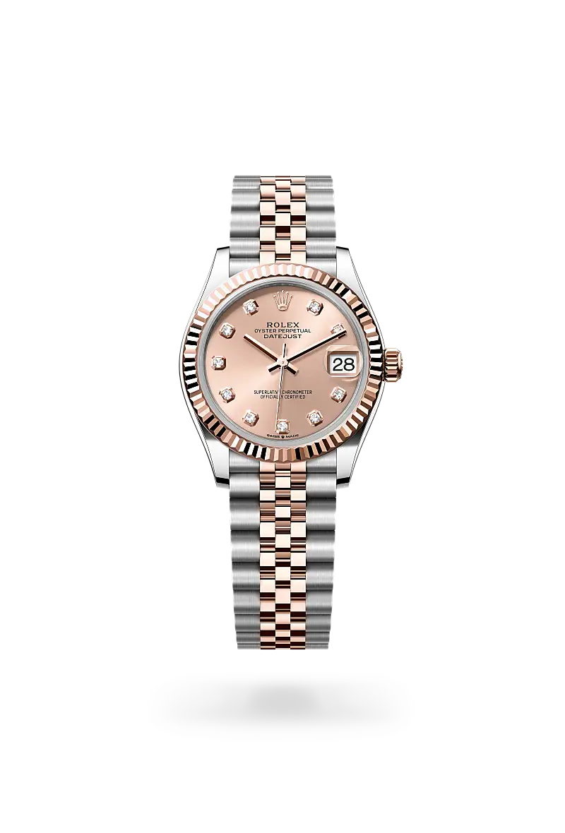 rolex datejust in everose rolesor, M278271-0024- watch palace