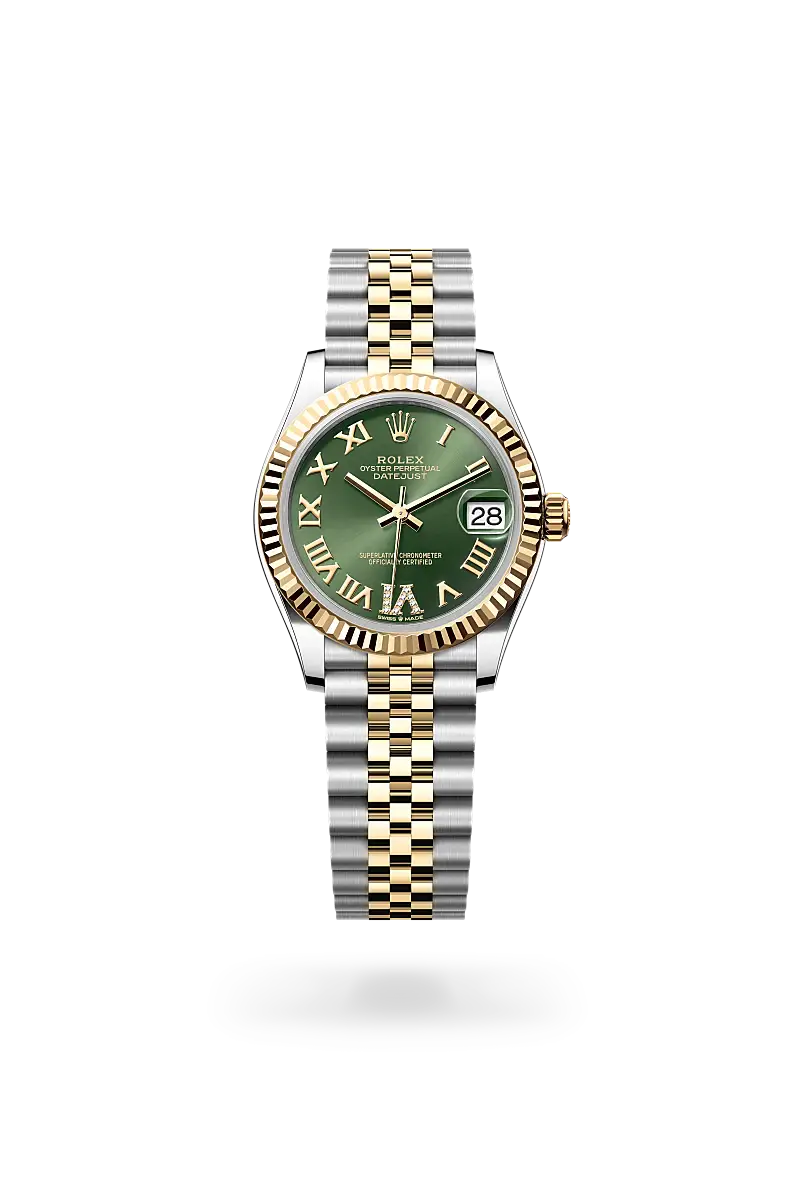 rolex datejust in yellow rolesor, M278273-0016- watch palace