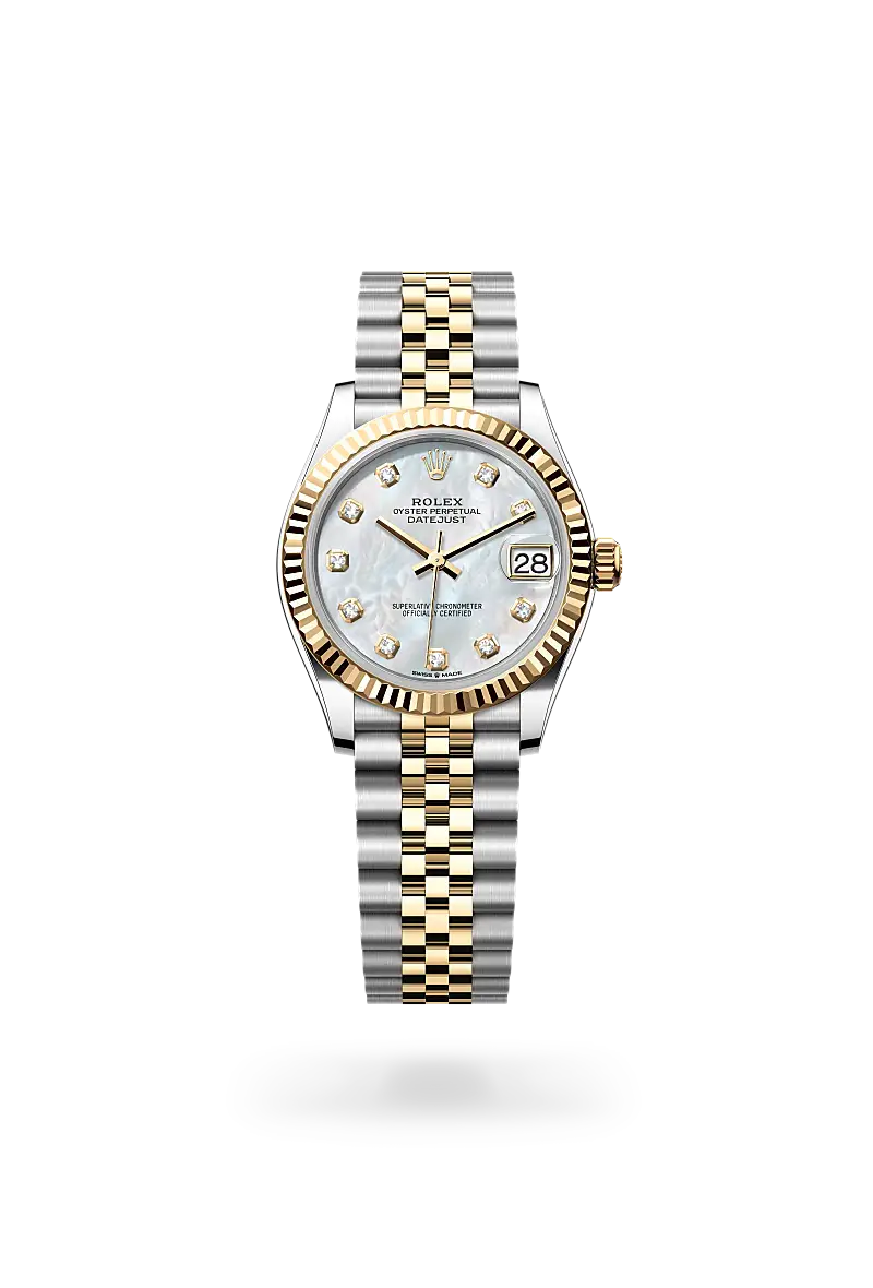 rolex datejust in yellow rolesor, M278273-0028- watch palace