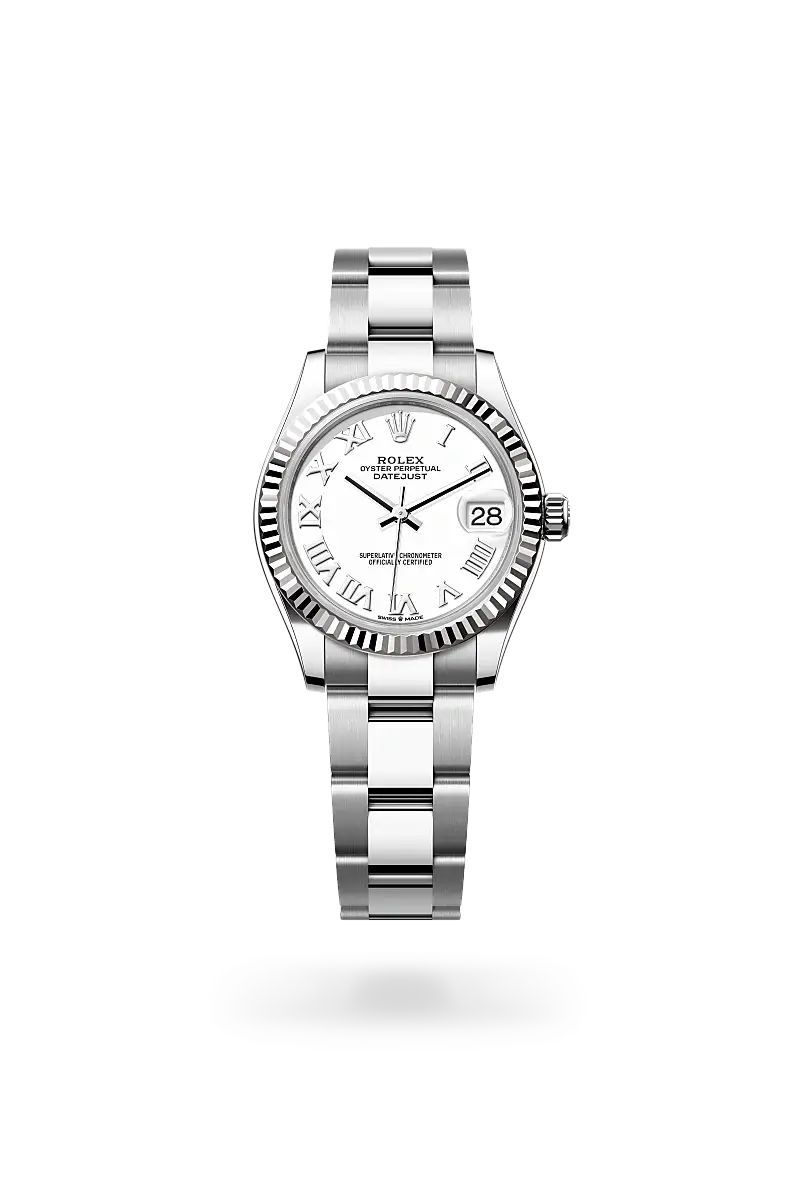 rolex datejust in white rolesor, M278274-0009- watch palace