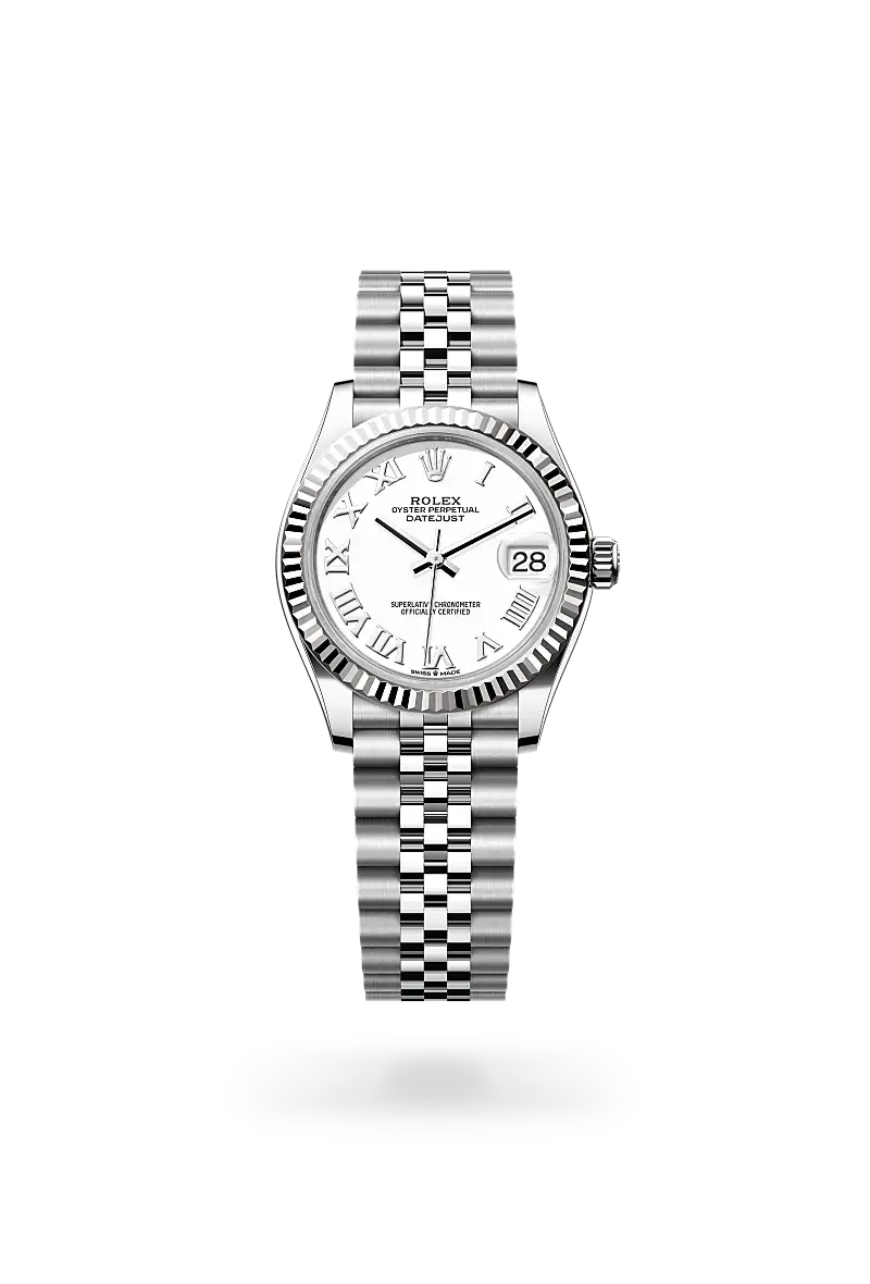 rolex datejust in white rolesor, M278274-0010- watch palace