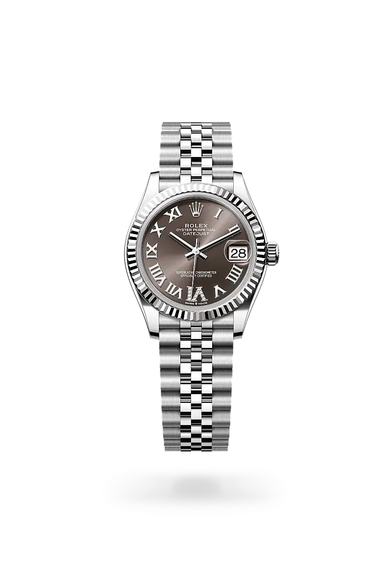 rolex datejust in white rolesor, M278274-0028- watch palace