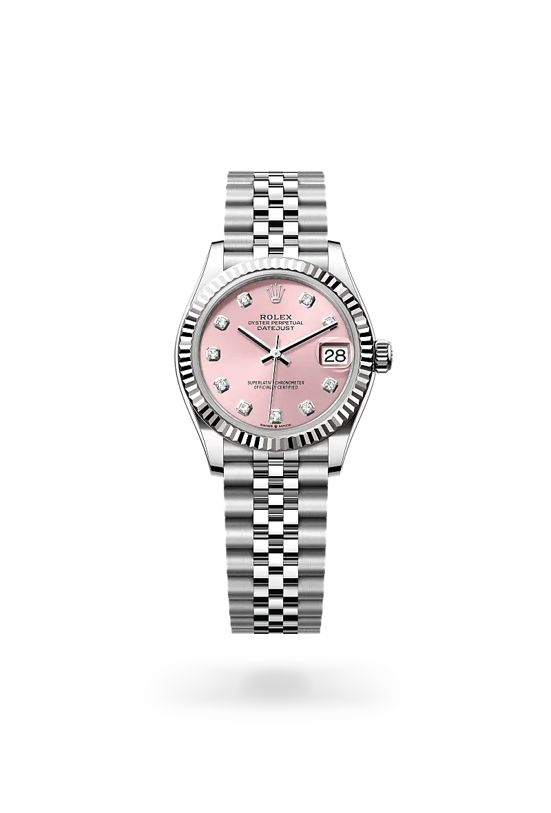 rolex datejust in white rolesor, M278274-0032- watch palace