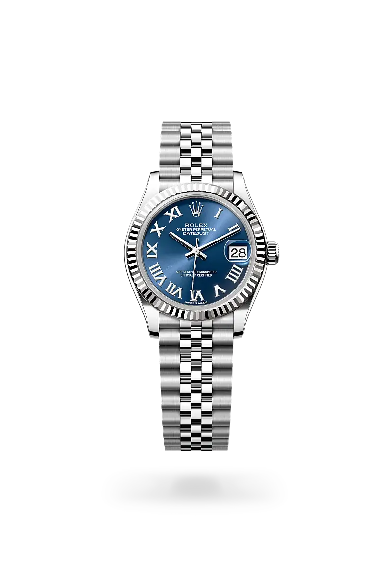 rolex datejust in white rolesor, M278274-0034- watch palace