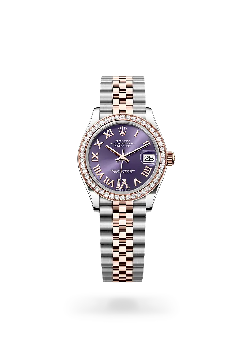 rolex datejust in everose rolesor, M278381RBR-0020- watch palace