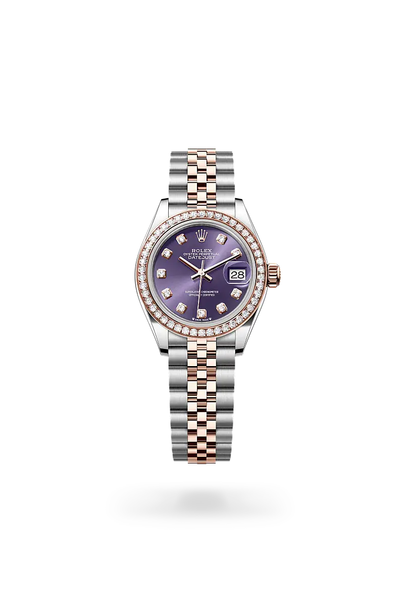 rolex lady-datejust in everose rolesor, M279381RBR-0015- watch palace