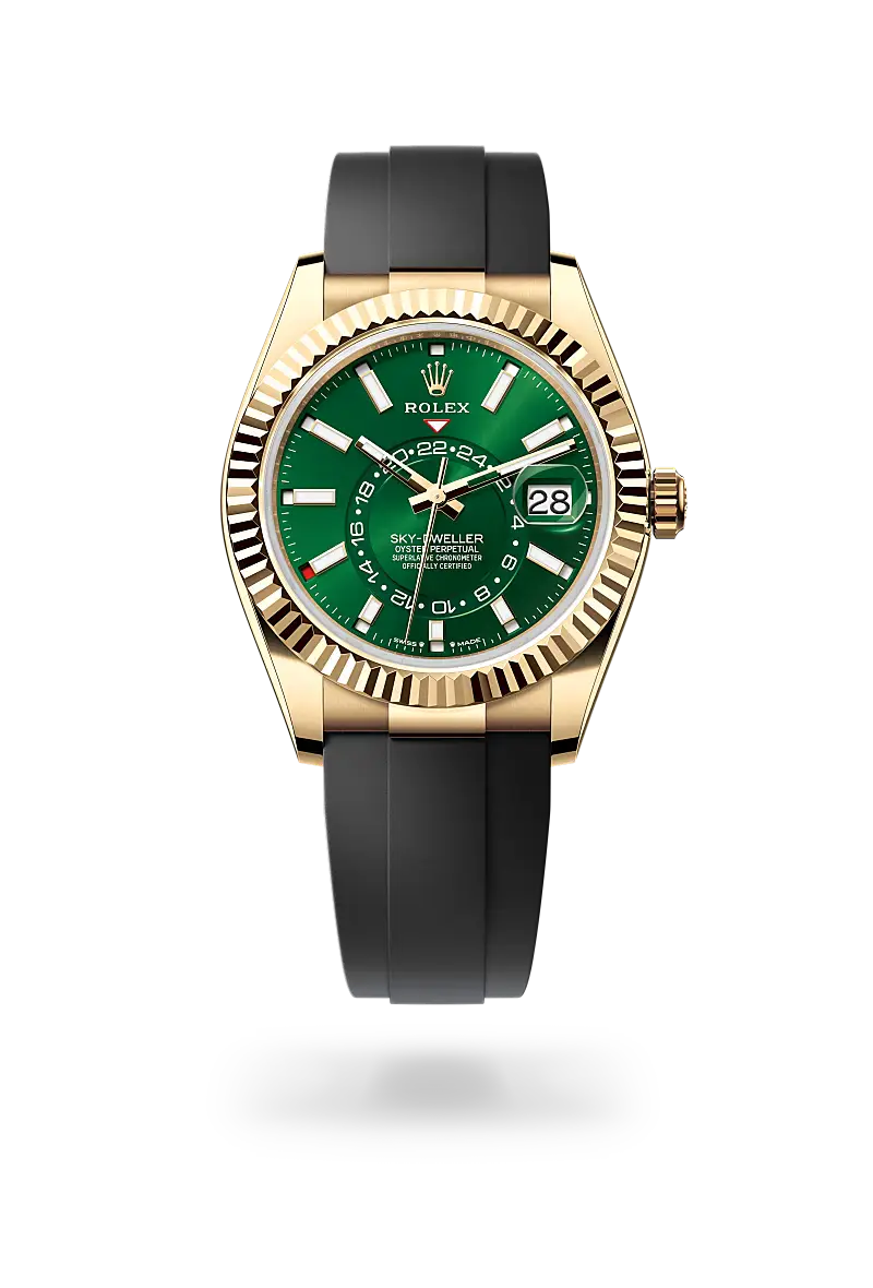 rolex sky-dweller in 18 ct yellow gold, M336238-0004- watch palace