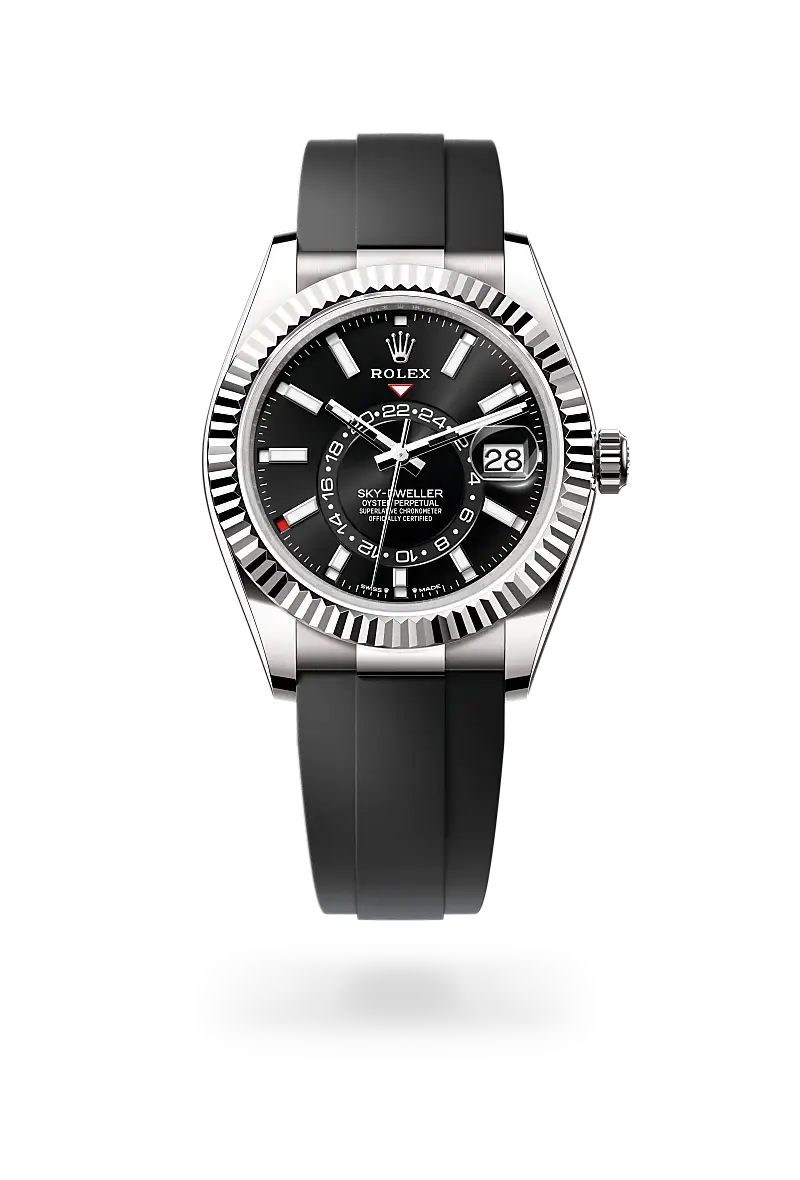 rolex sky-dweller in 18 ct white gold, m336239-0002 - watch palace