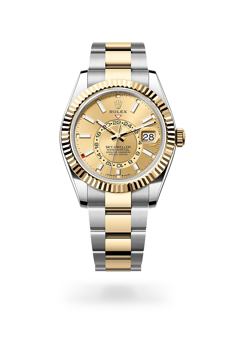 rolex sky-dweller in yellow rolesor, m336933-0001 - watch palace