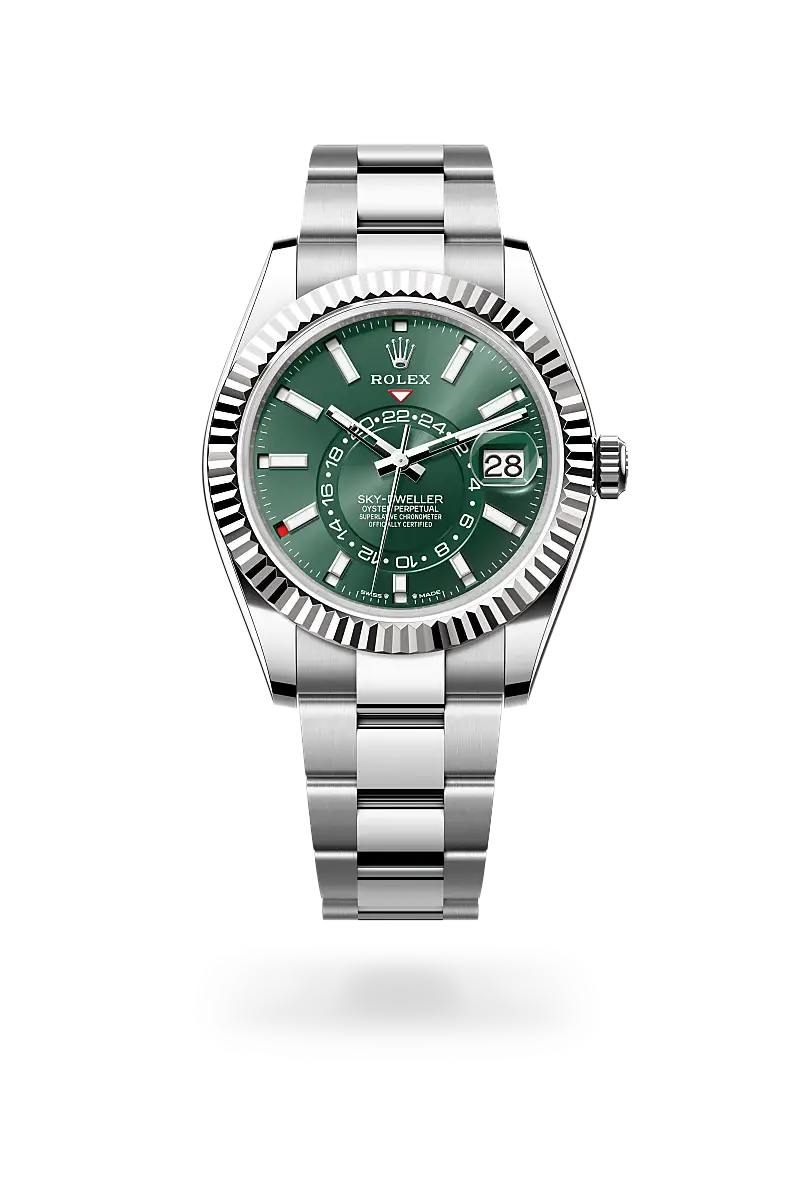 rolex sky-dweller in white rolesor, m336934-0001 - watch palace
