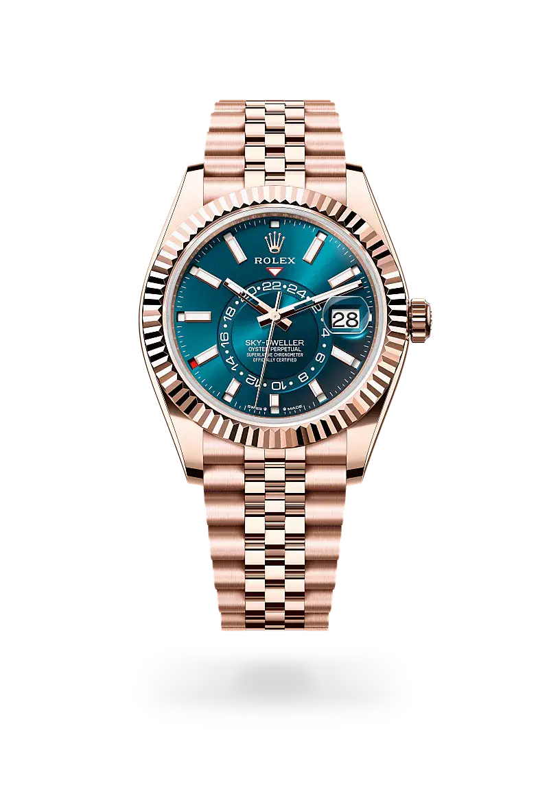 rolex sky-dweller in 18 ct everose gold, M336935-0005- watch palace