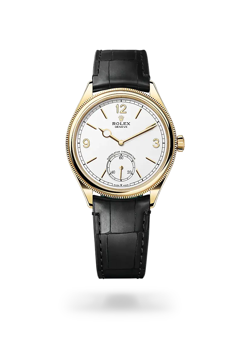 rolex 1908 in 18 ct yellow gold, M52508-0005- watch palace