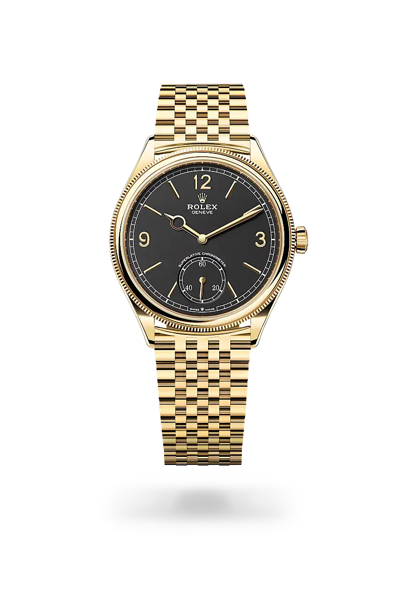 rolex 1908 in 18 ct yellow gold, M52508-0007- watch palace