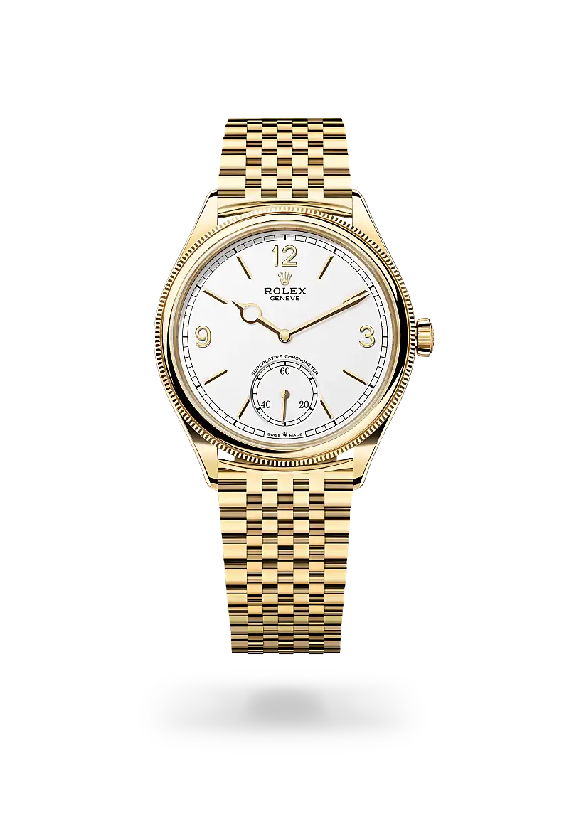 rolex 1908 in 18 ct yellow gold, m52508-0008 - watch palace