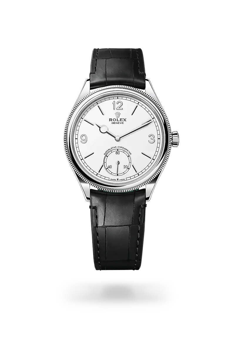 rolex 1908 in 18 ct white gold, M52509-0005- watch palace
