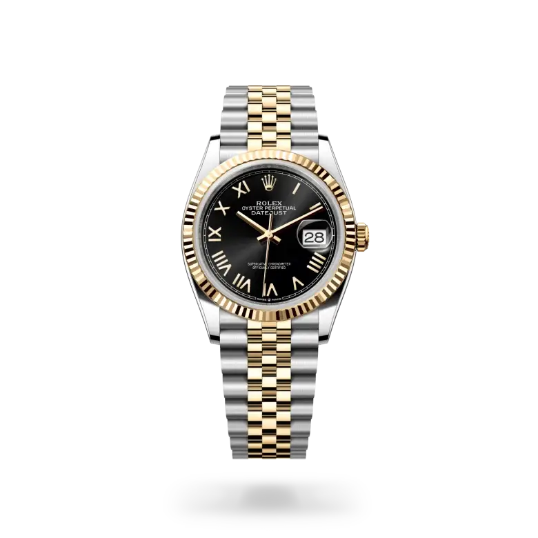 rolex datejust in yellow rolesor, M126233-0055- watch palace