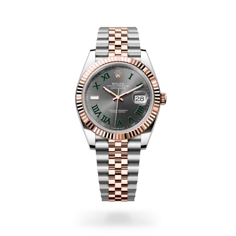 rolex datejust in everose rolesor, M126331-0016- watch palace