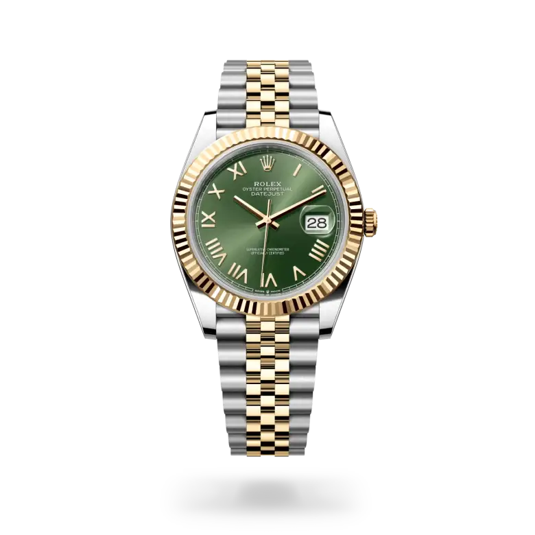 rolex datejust in yellow rolesor, M126333-0024- watch palace