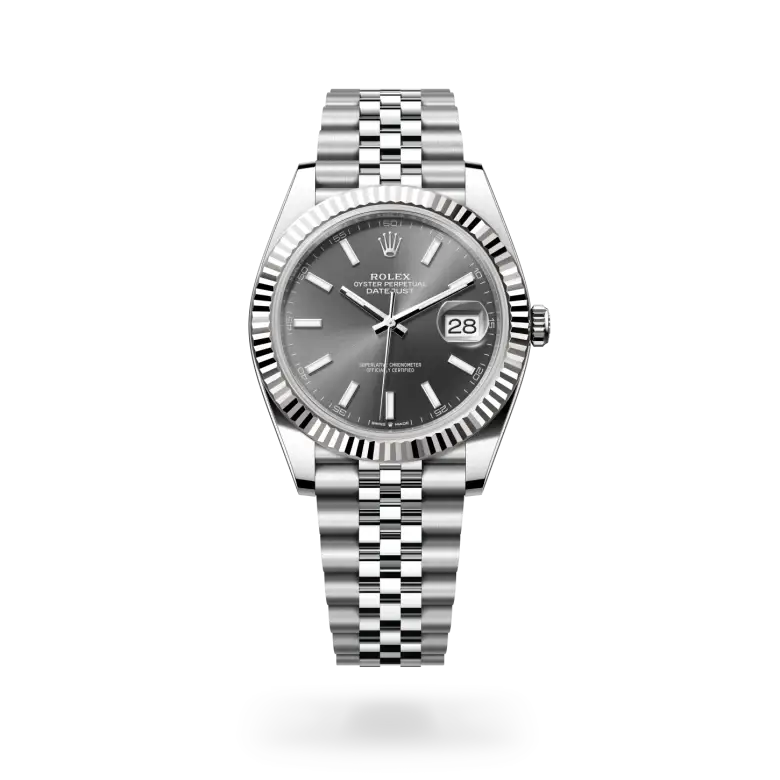 rolex datejust in white rolesor, m126334-0014 - watch palace