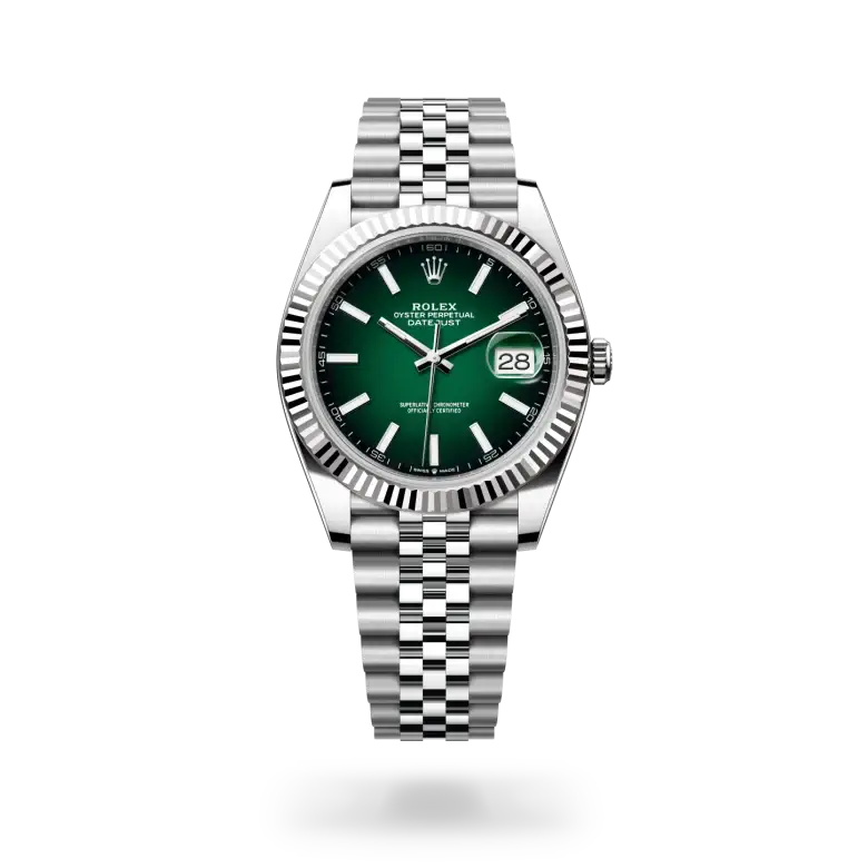rolex datejust in white rolesor, M126334-0034- watch palace