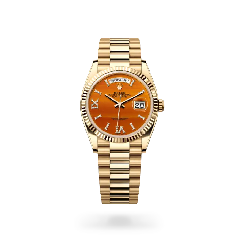 rolex day-date in 18 ct yellow gold, M128238-0088- watch palace