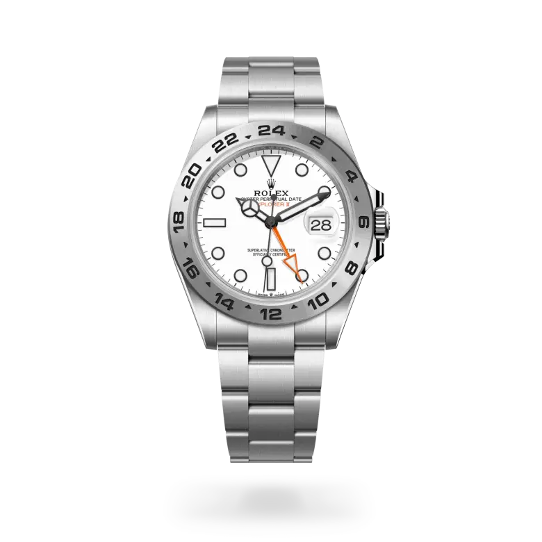 rolex explorer ii in oystersteel, m226570-0001 - watch palace