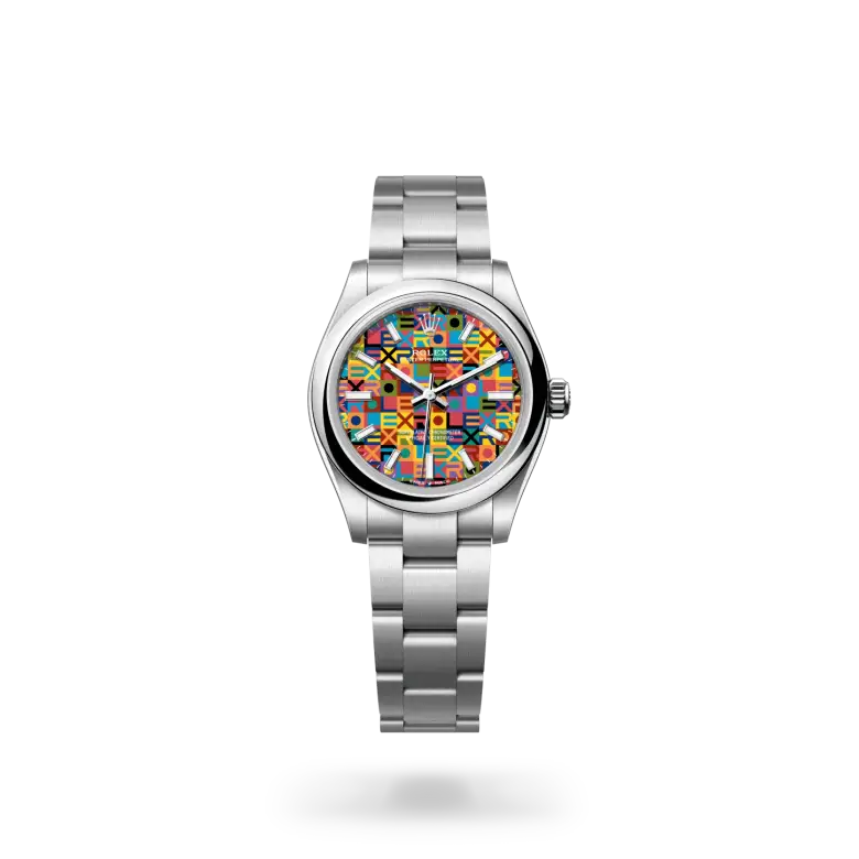 rolex oyster perpetual in oystersteel, M277200-0019- watch palace