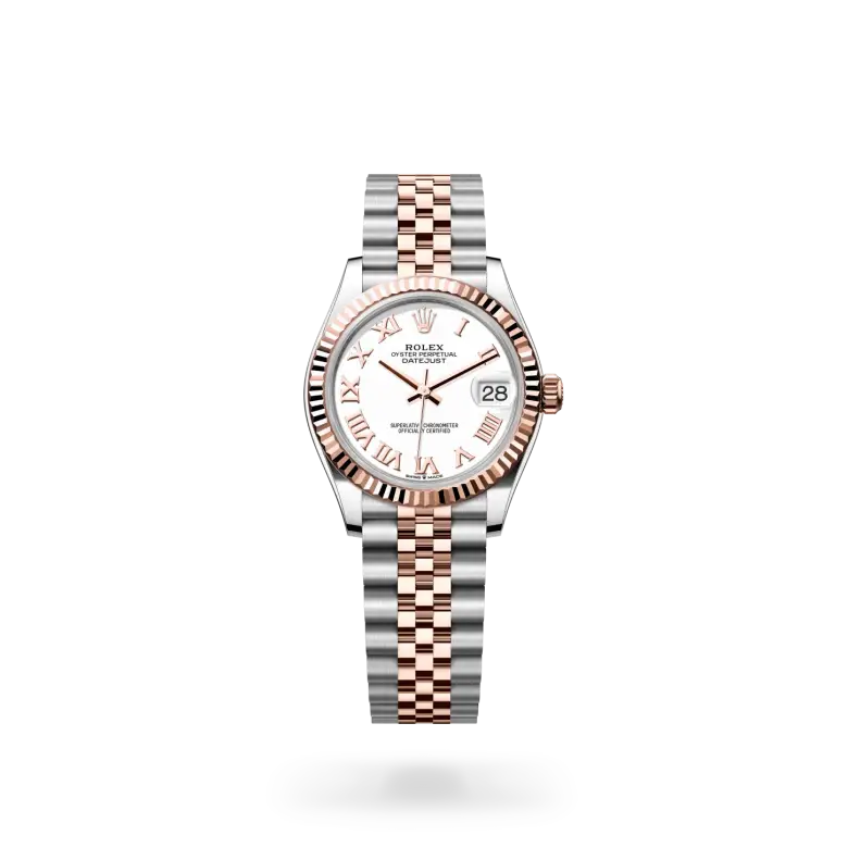 rolex datejust in everose rolesor, M278271-0002- watch palace
