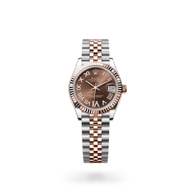 rolex datejust in everose rolesor, M278271-0004- watch palace