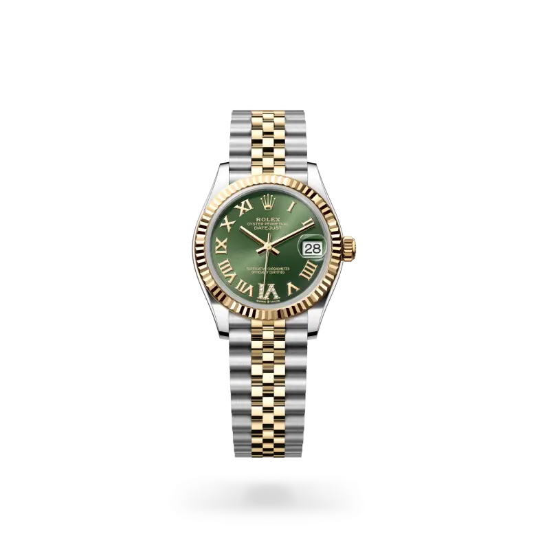 rolex datejust in yellow rolesor, M278273-0016- watch palace