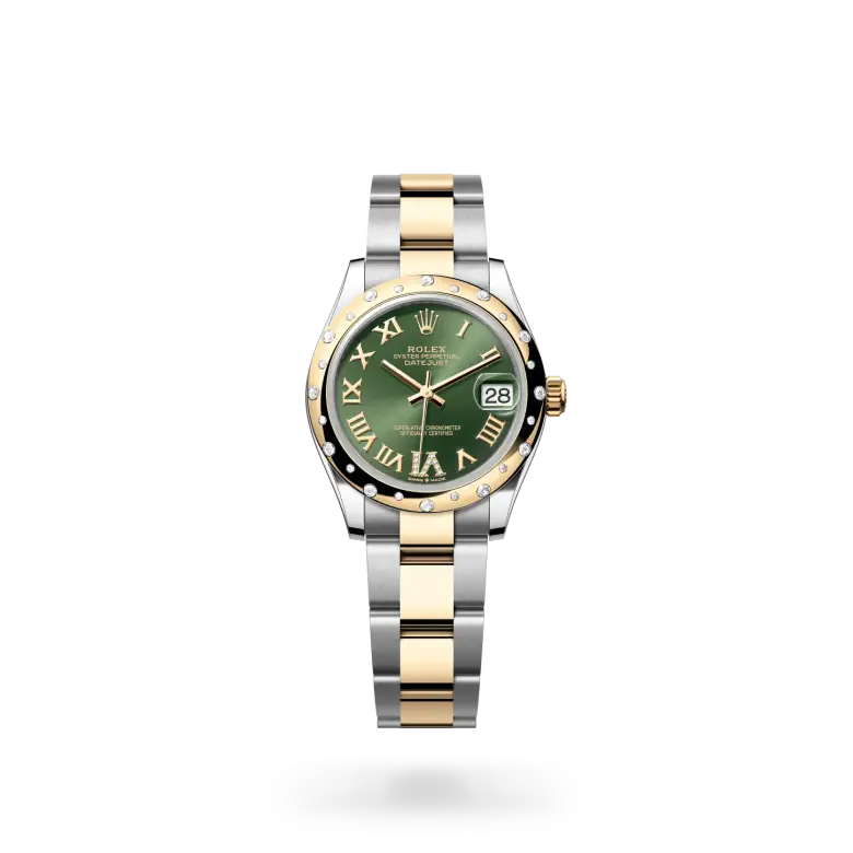 rolex datejust in yellow rolesor, m278343rbr-0015 - watch palace