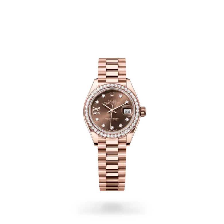 rolex lady-datejust in 18 ct everose gold, m279135rbr-0001 - watch palace
