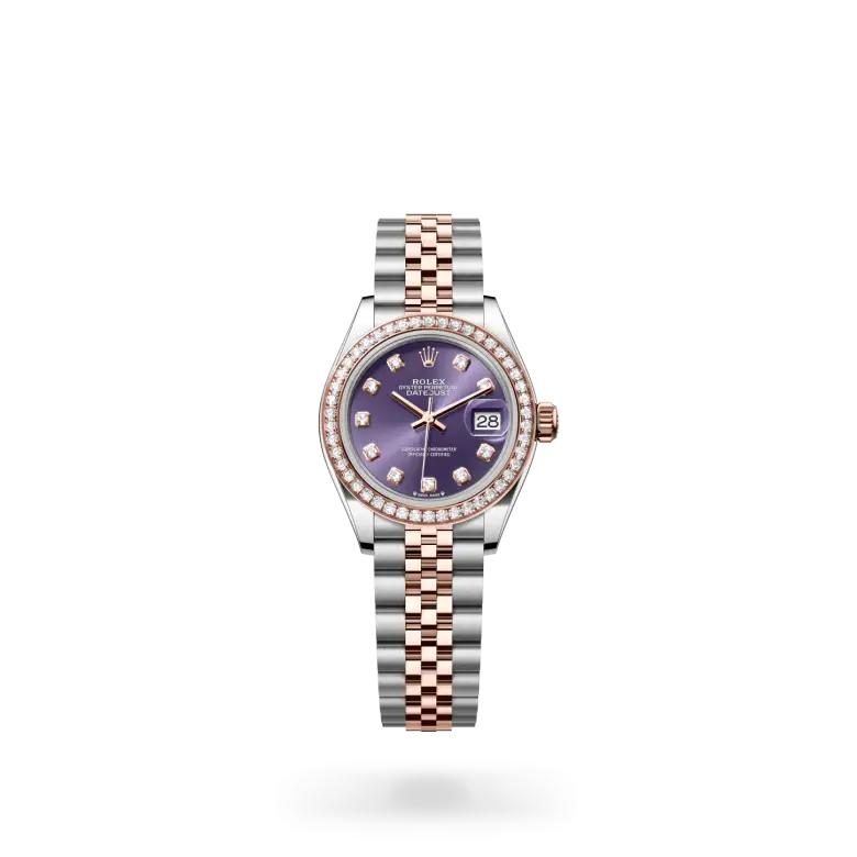 rolex lady-datejust in everose rolesor, M279381RBR-0015- watch palace