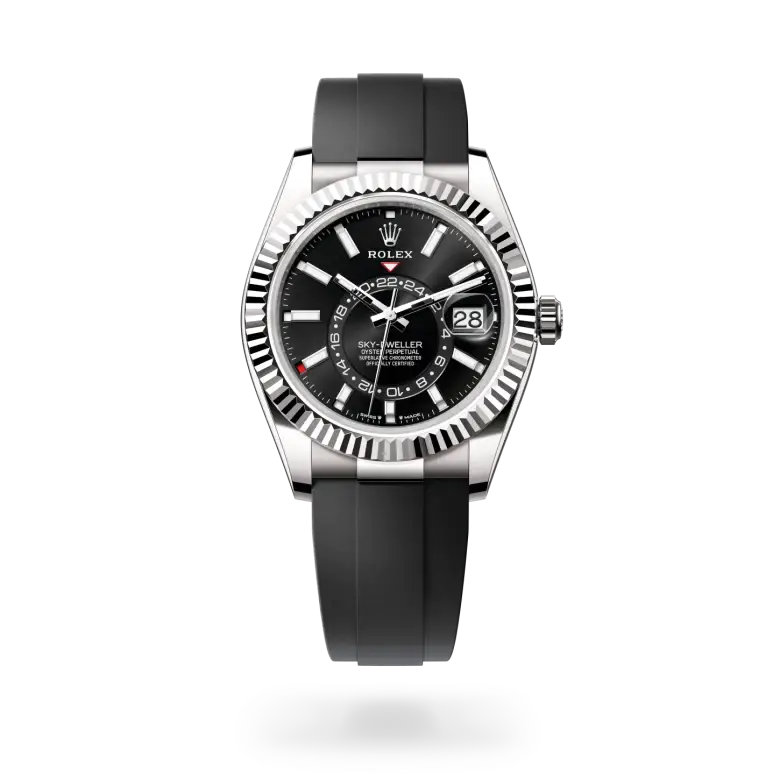 rolex sky-dweller in 18 ct white gold, m336239-0002 - watch palace