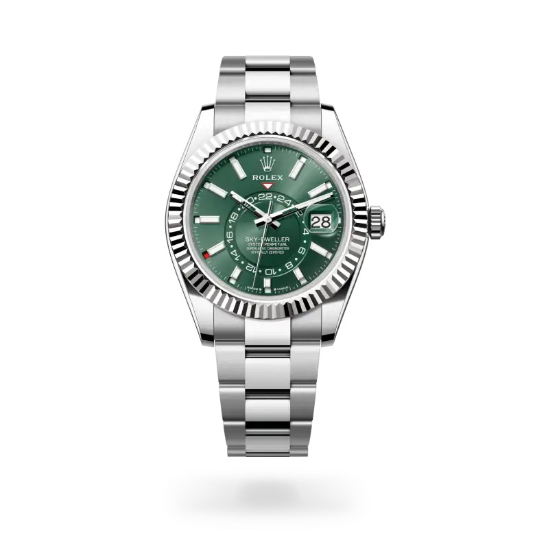 rolex sky-dweller in white rolesor, m336934-0001 - watch palace