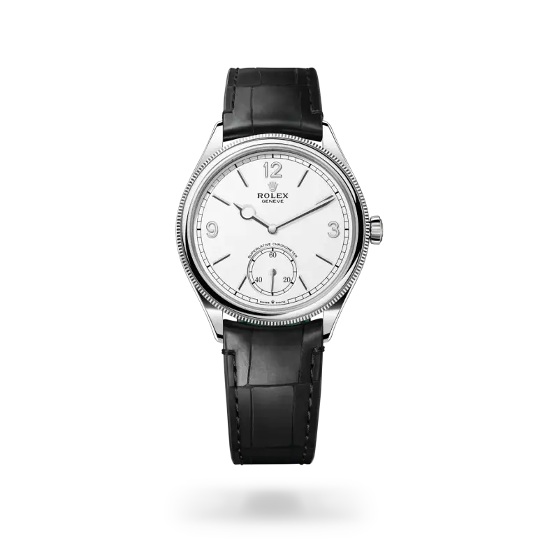 rolex 1908 in 18 ct white gold, M52509-0005- watch palace